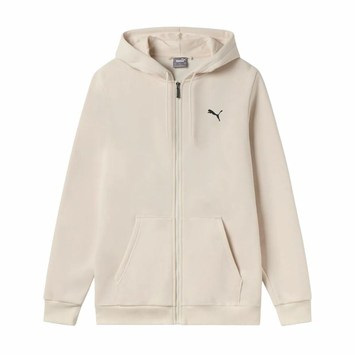 Puma Men’s Hoodie Puma Essentials+ Graphic Hoodie Fz Beige