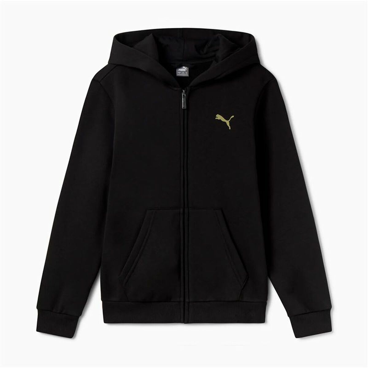 Puma Children's Jacket Puma Essentials+ Graphic Hoodie Fz Black