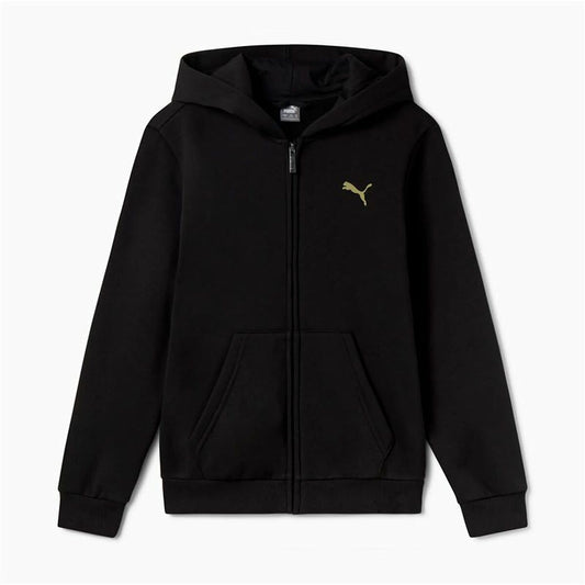 Puma Children's Jacket Puma Essentials+ Graphic Hoodie Fz Black