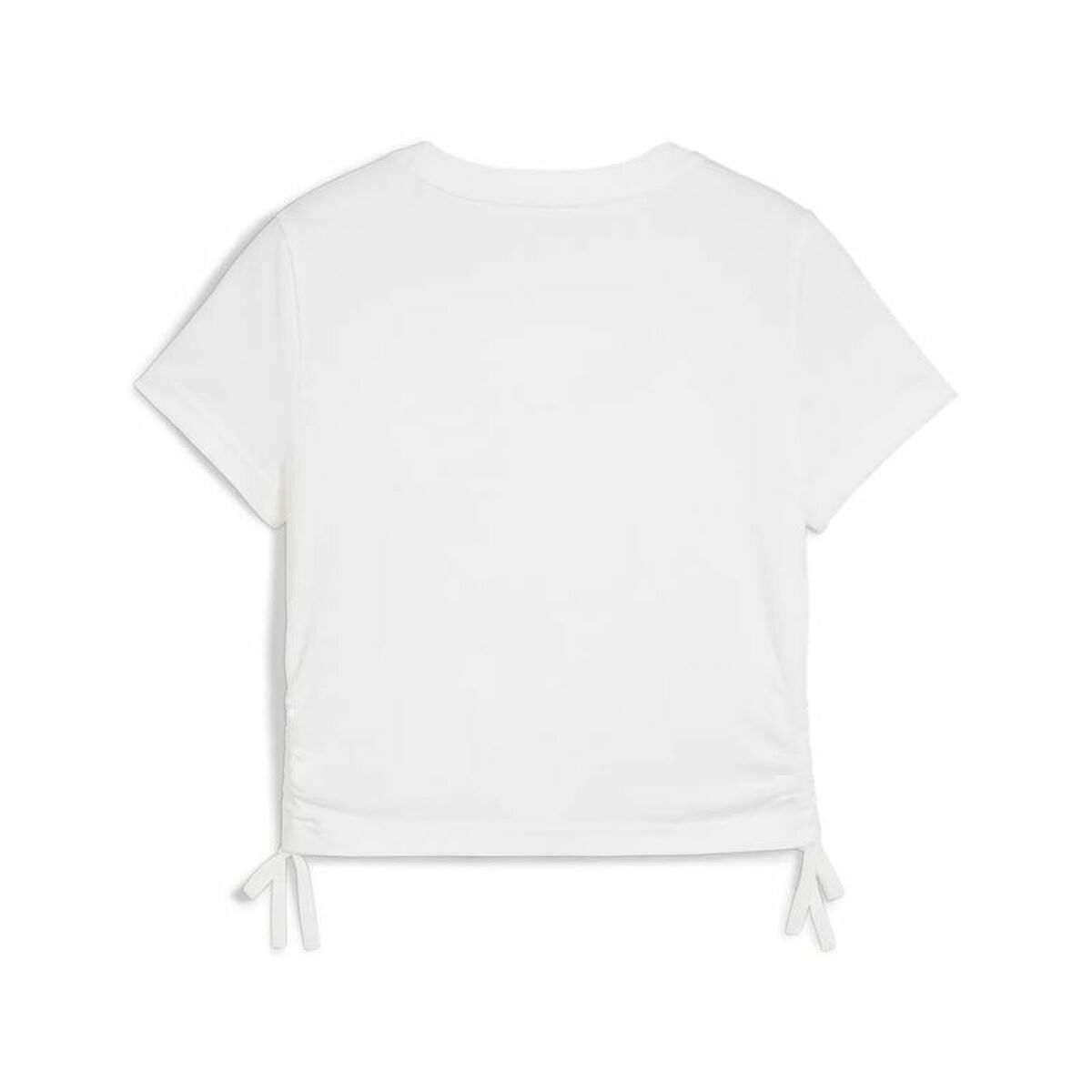 Puma Child's Short Sleeve T-Shirt Puma Essentials Metallic Knotted White