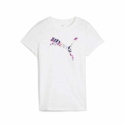 Puma Women’s Short Sleeve T-Shirt Puma Graphics Floral White (M)