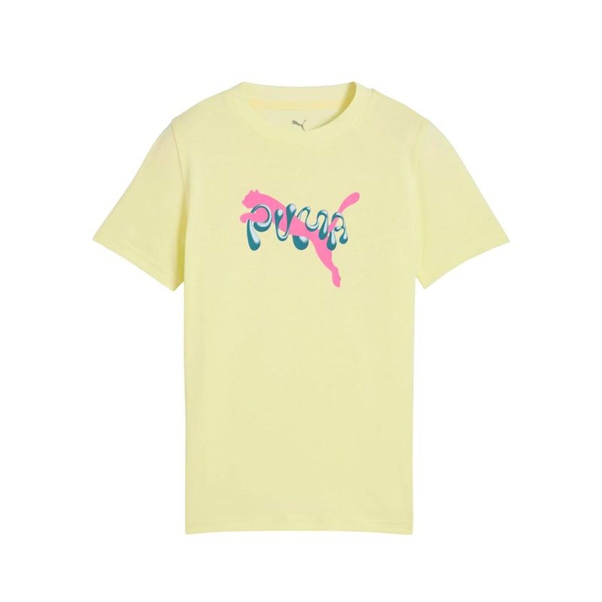 Puma Child's Short Sleeve T-Shirt Puma Tweenerverse Graphic Yellow