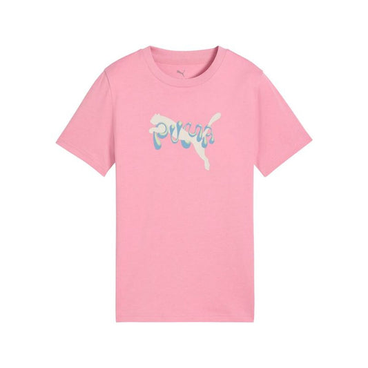 Puma Child's Short Sleeve T-Shirt Puma Tweenerverse Graphic Pink