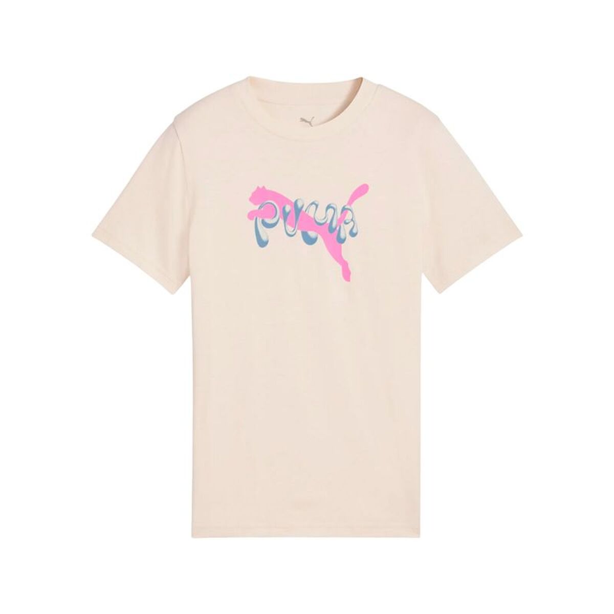 Puma Child's Short Sleeve T-Shirt Puma Tweenerverse Beige