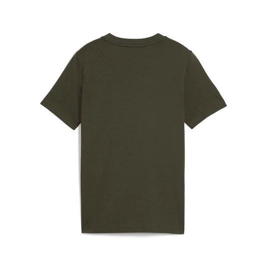 Puma Child's Short Sleeve T-Shirt Puma Essentials 2 Color No.1 Log Olive