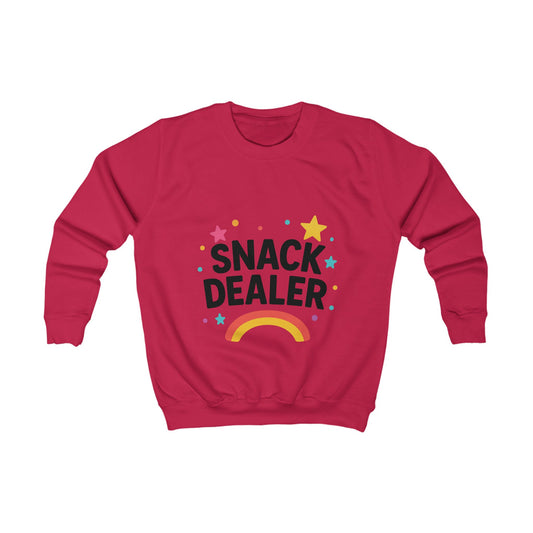 Kids Sweatshirt: Snack Dealer, Fun Gift for Kids, Cozy Casual Wear, Colorful Kids Apparel, Cute & Playful Sweatshirt