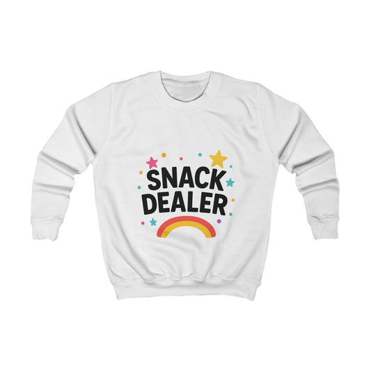 Kids Sweatshirt: Snack Dealer, Fun Gift for Kids, Cozy Casual Wear, Colorful Kids Apparel, Cute & Playful Sweatshirt