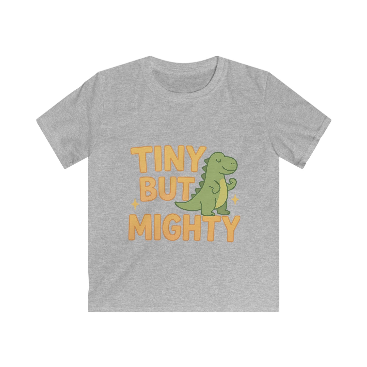 T-shirt enfant « Petit mais costaud » avec motif dinosaure