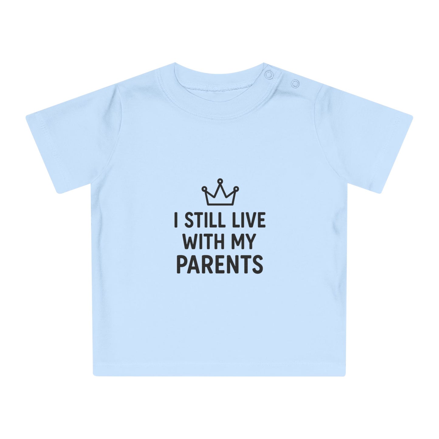 Playful Baby T-Shirt: "I Still Live With My Parents" - Adorable Gift for New Parents, Baby Shower, Fun Family Photos, Cute Infant [...]