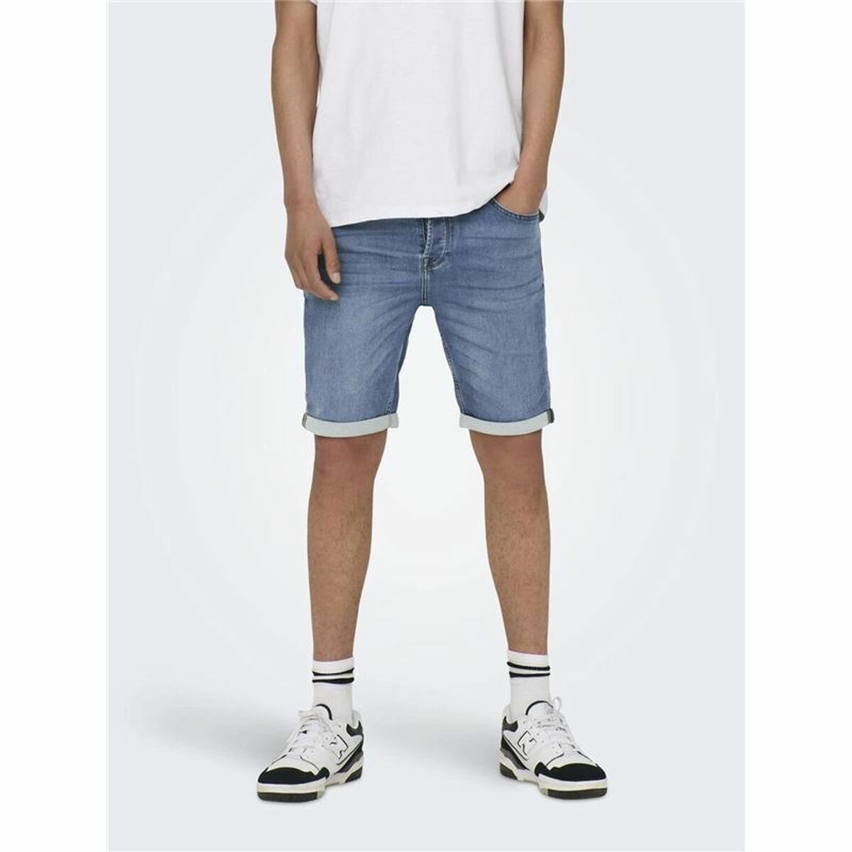 Only & Sons Men's Denim Shorts Only & Sons Onsply 8584 Blue Denim Blue