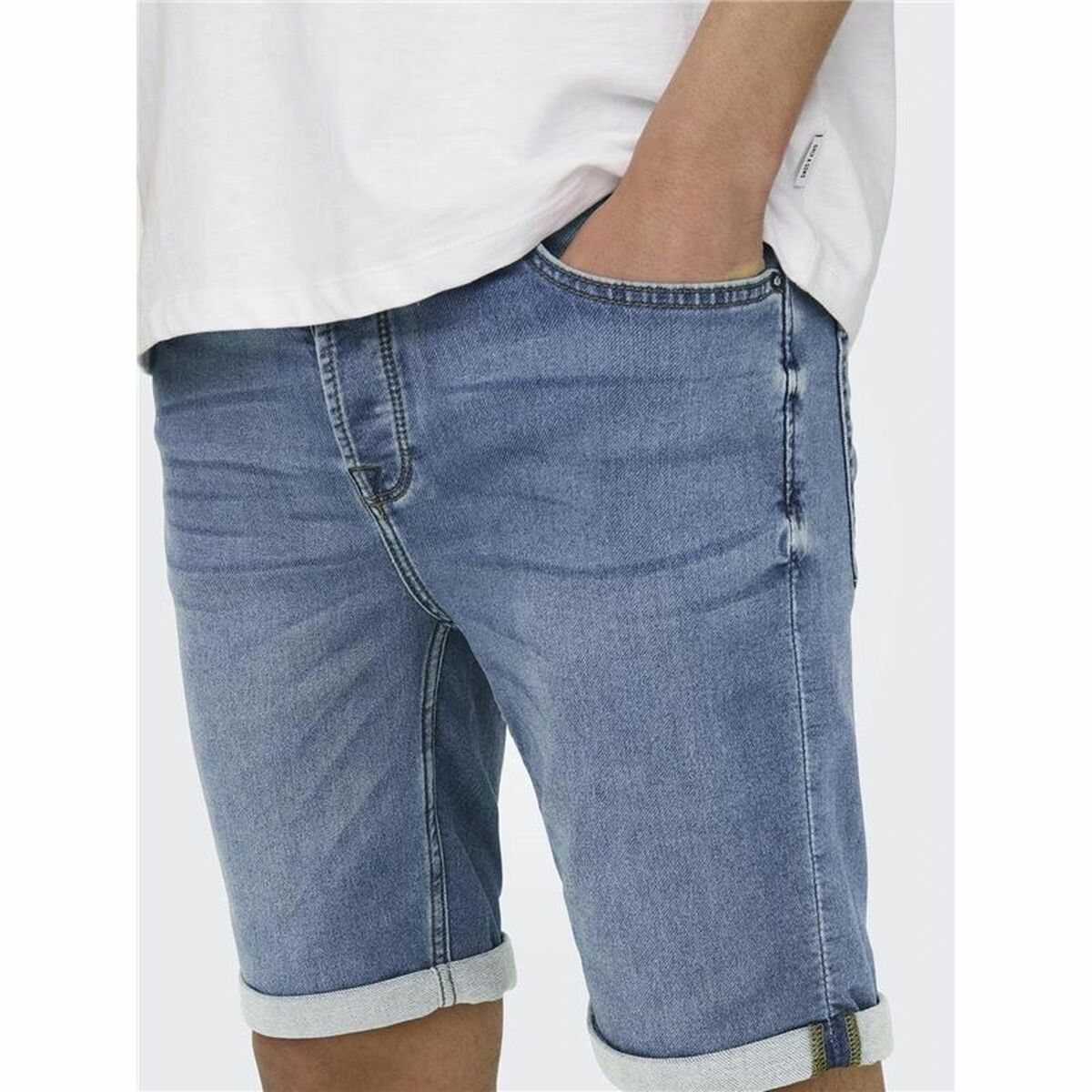 Only & Sons Men's Denim Shorts Only & Sons Onsply 8584 Blue Denim Blue