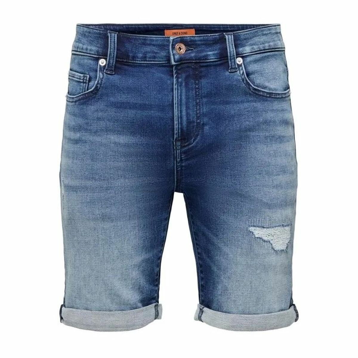 Only & Sons Men's Denim Shorts Only & Sons Onsply Dark Mid Blue Blue