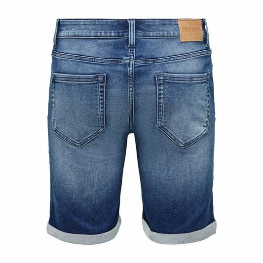 Only & Sons Men's Denim Shorts Only & Sons Onsply Dark Mid Blue Blue