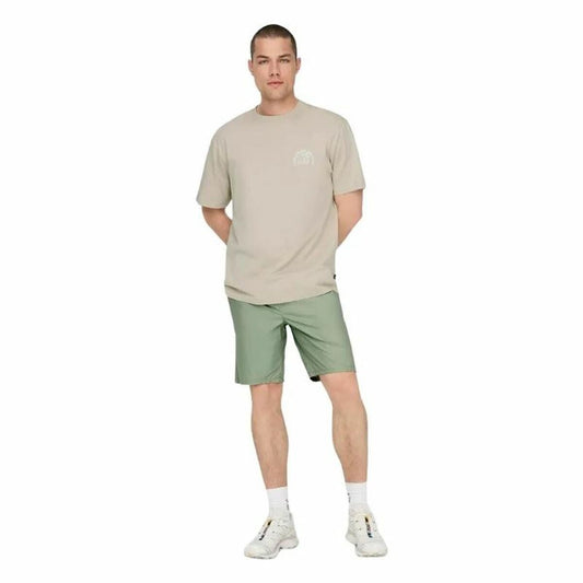 Only & Sons Men’s Short Sleeve T-Shirt Only & Sons Onskylan Rlx Icon Soft Green
