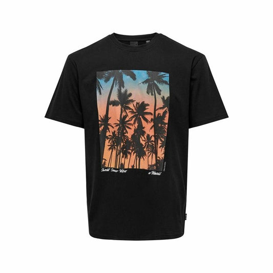 Only & Sons Short-Sleeve Sports T-Shirt Only & Sons Onskolton Reg Beach Black