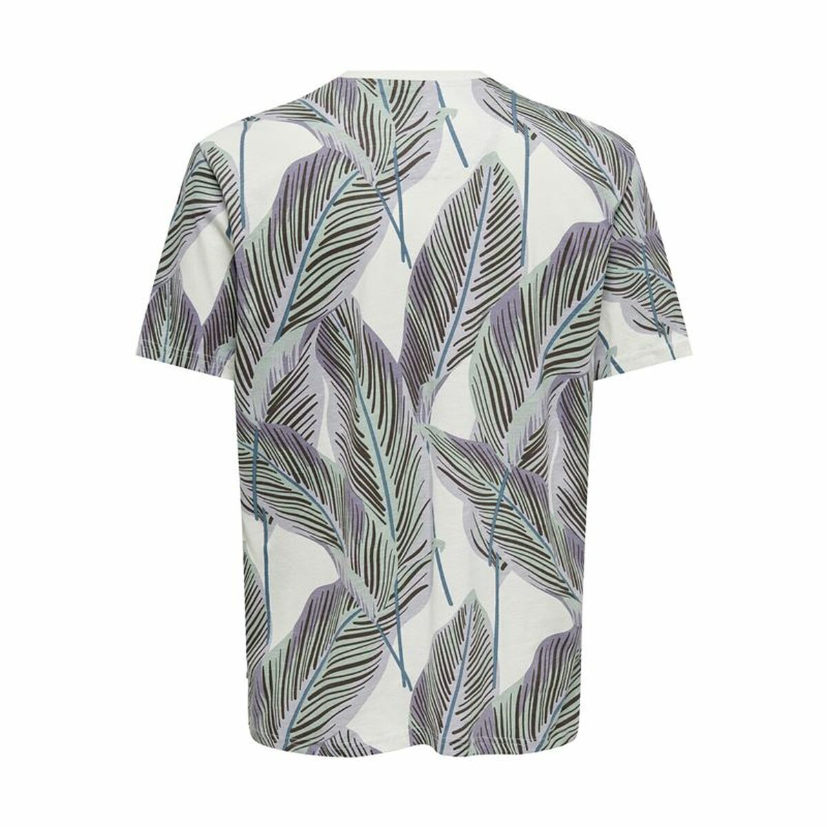 Only & Sons Men’s Short Sleeve T-Shirt Only & Sons Onskobe Reg Banana Leaf Blue White
