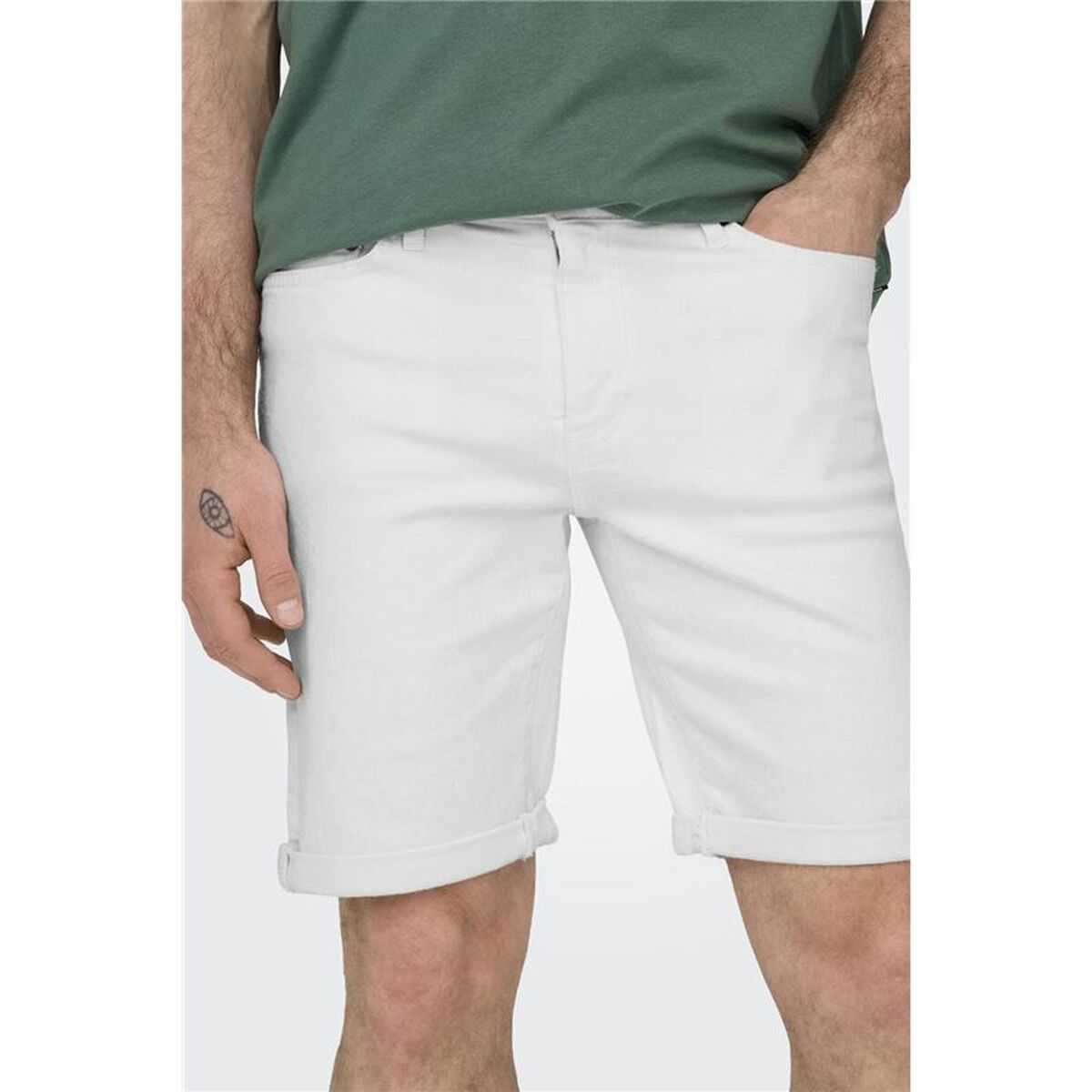 Only & Sons Men's Shorts Only & Sons Onsply 9297 White White