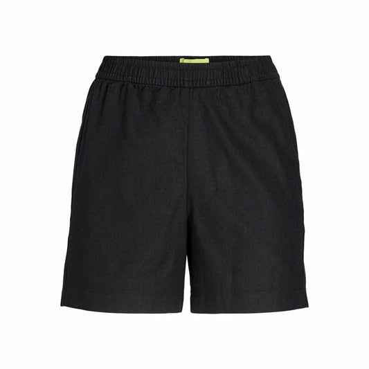 Jack & Jones Sports Shorts For Women Jack & Jones Black Linen