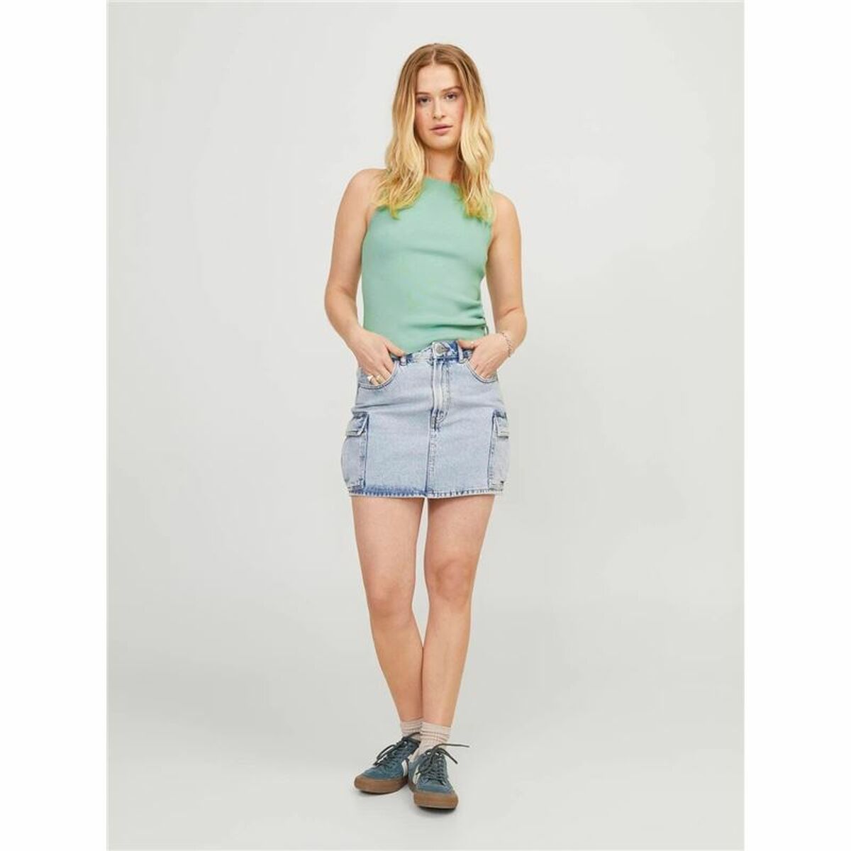 Jack & Jones Tank Top Women Jack & Jones Jxdahlia Top Knit Green