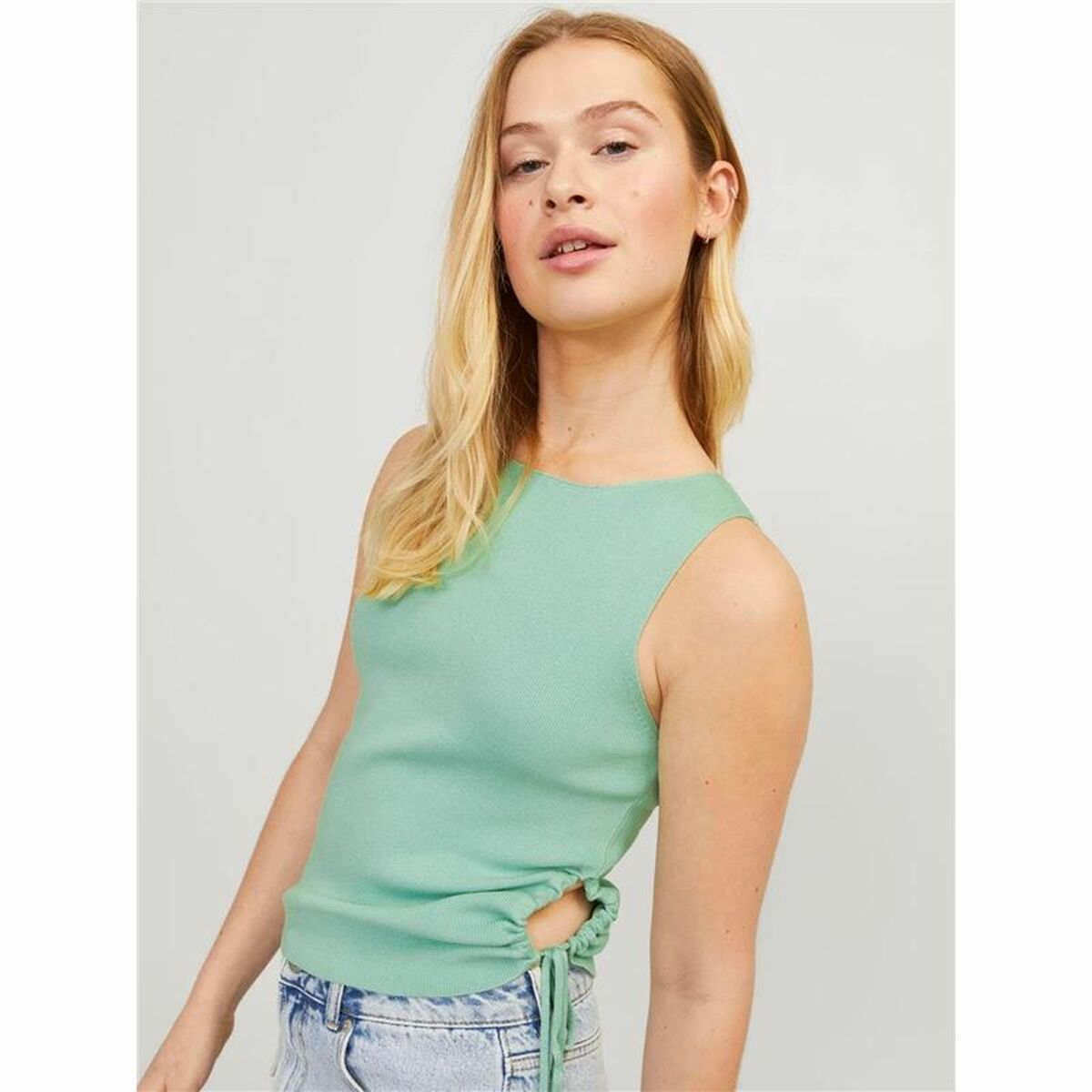 Jack & Jones Tank Top Women Jack & Jones Jxdahlia Top Knit Green