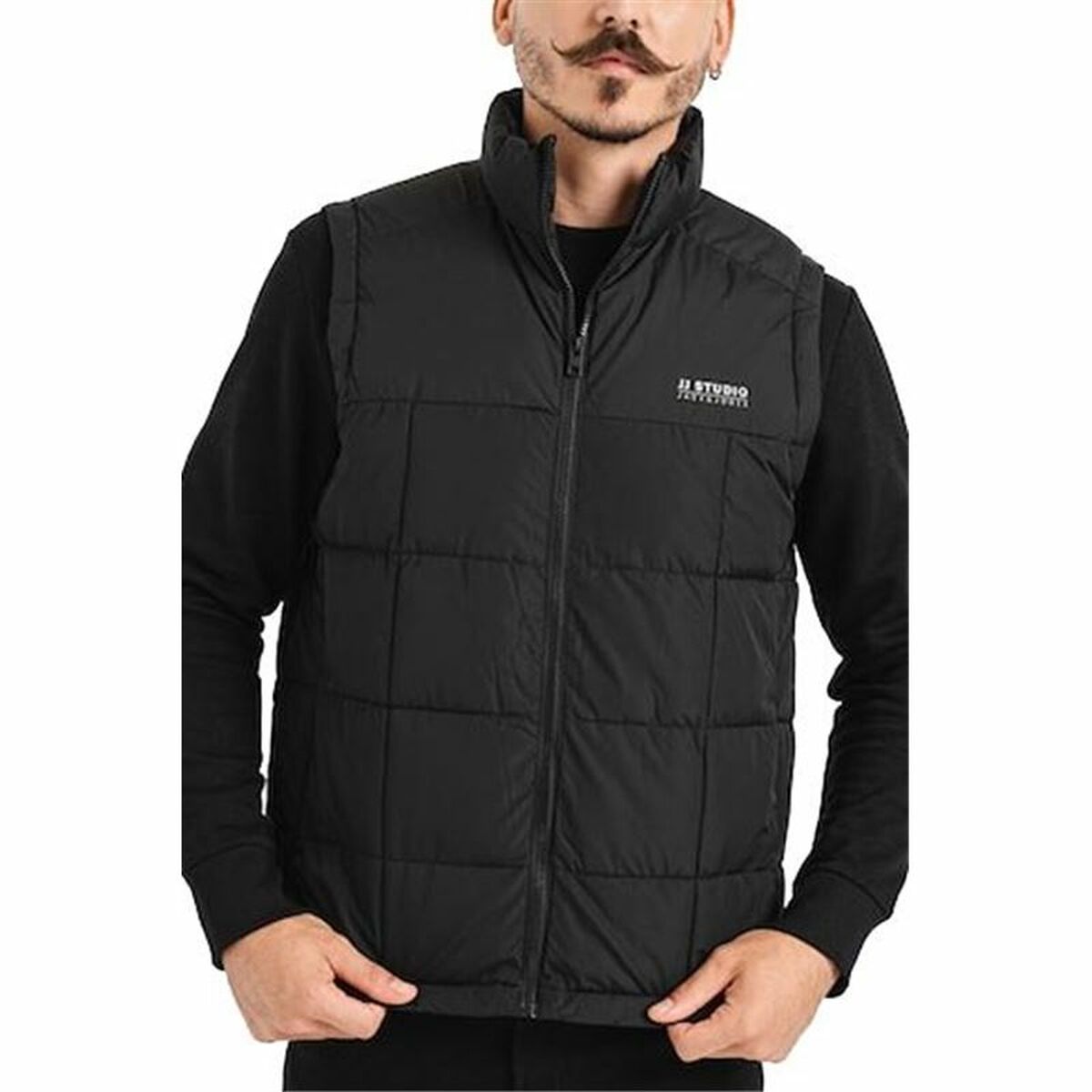 Jack & Jones Men's Sports Gilet Jack & Jones Jjben Square Bodywarmer Black