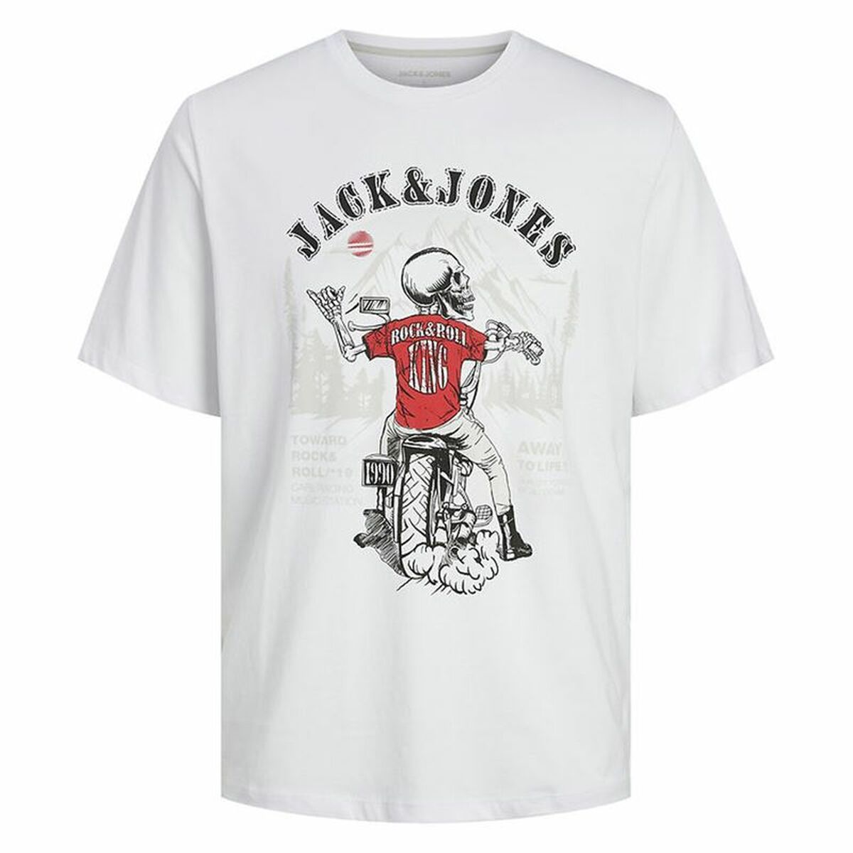 Jack & Jones Men’s Short Sleeve T-Shirt Jack & Jones Skull Rock Crew
