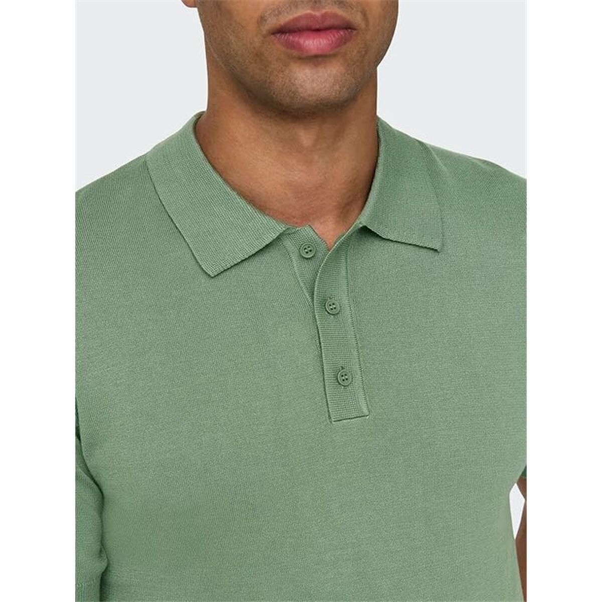 Only & Sons Men’s Short Sleeve Polo Shirt Only & Sons Onswyler Life Reg 14 Ss Knit Green