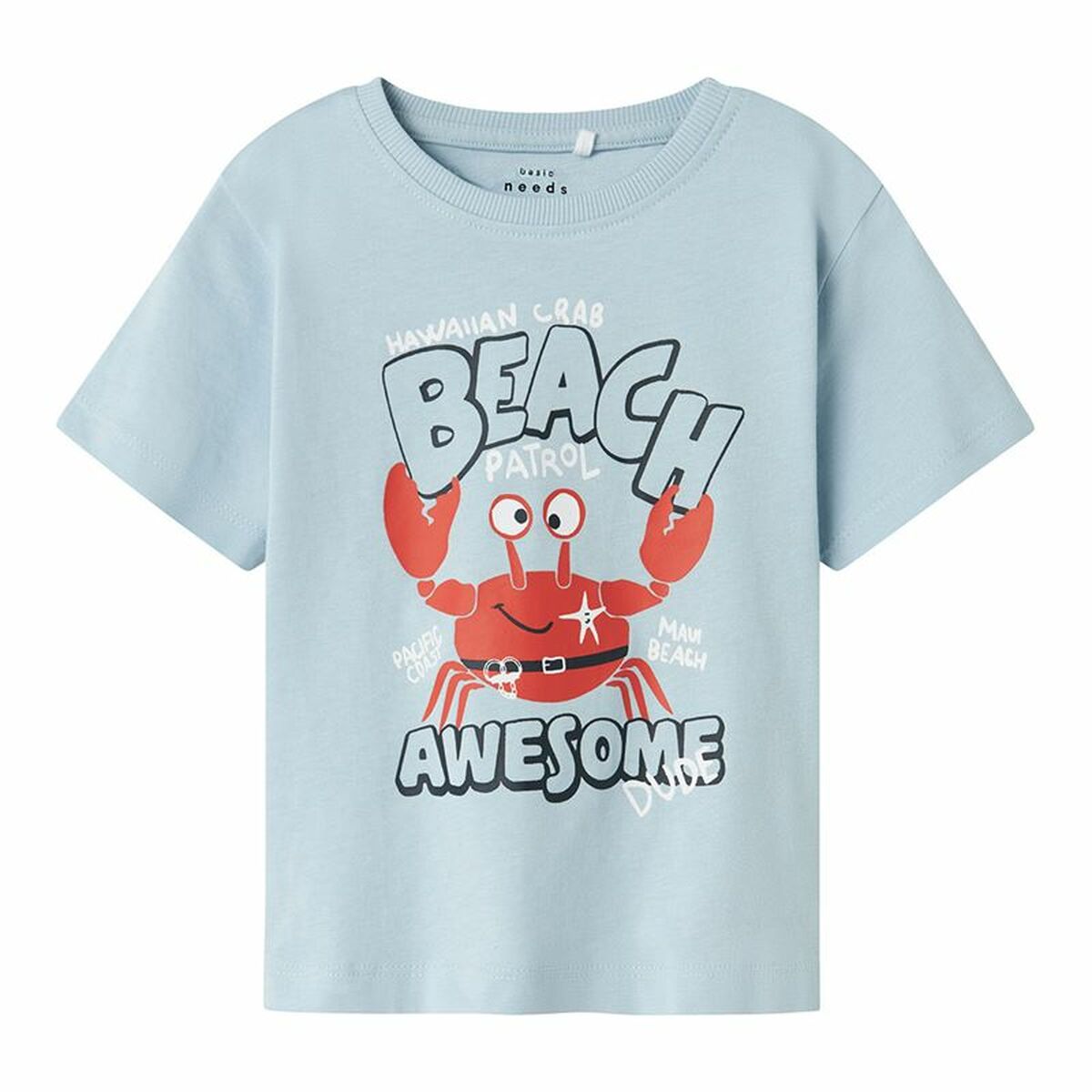 Name It Child's Short Sleeve T-Shirt Name It Nmmvagno Loose Sky Blue