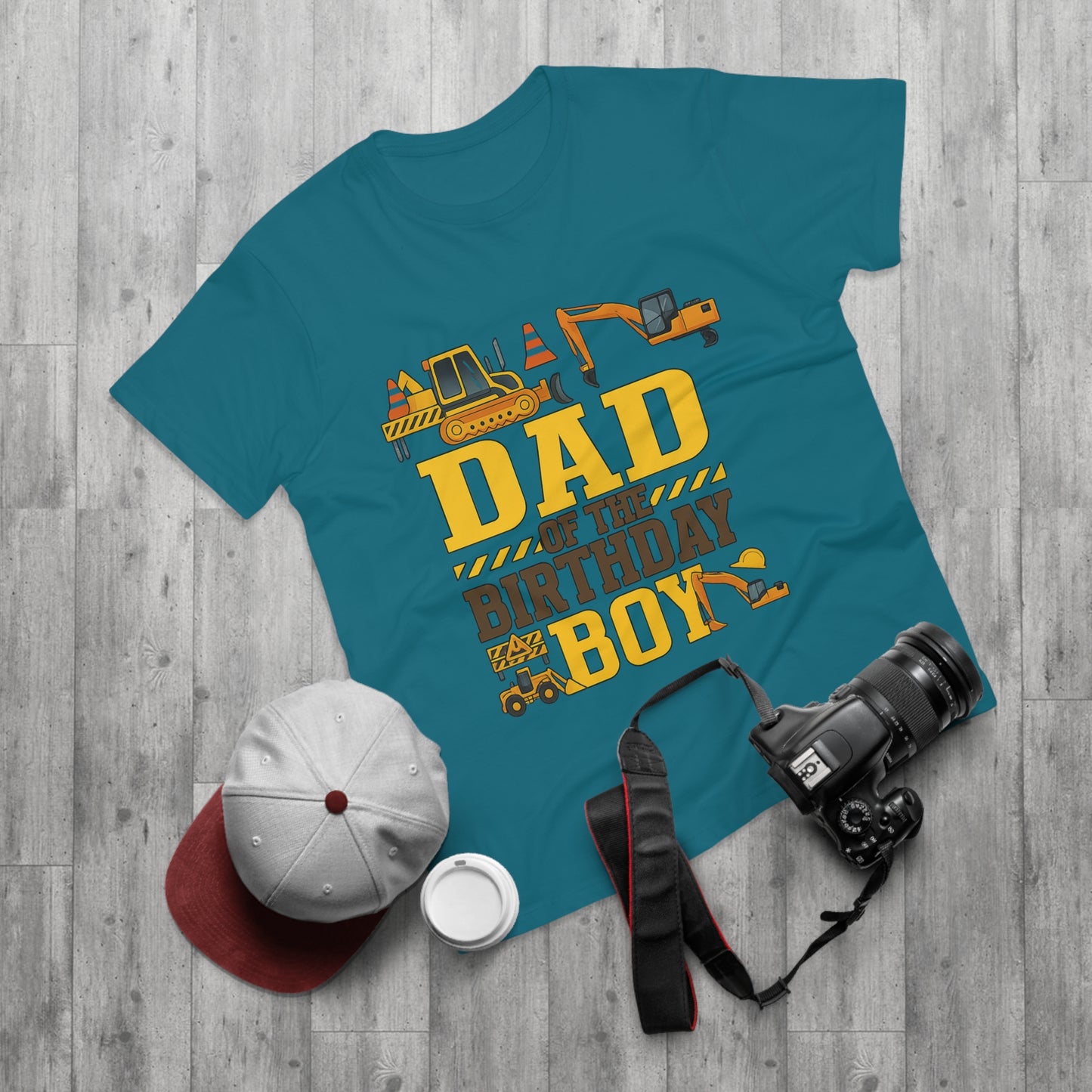 Dad of the Birthday Boy Construction T-Shirt, Birthday Gift, Dad T-Shirt, Father's Day Gift, Baby Shower Gift, Fun Dad Tee