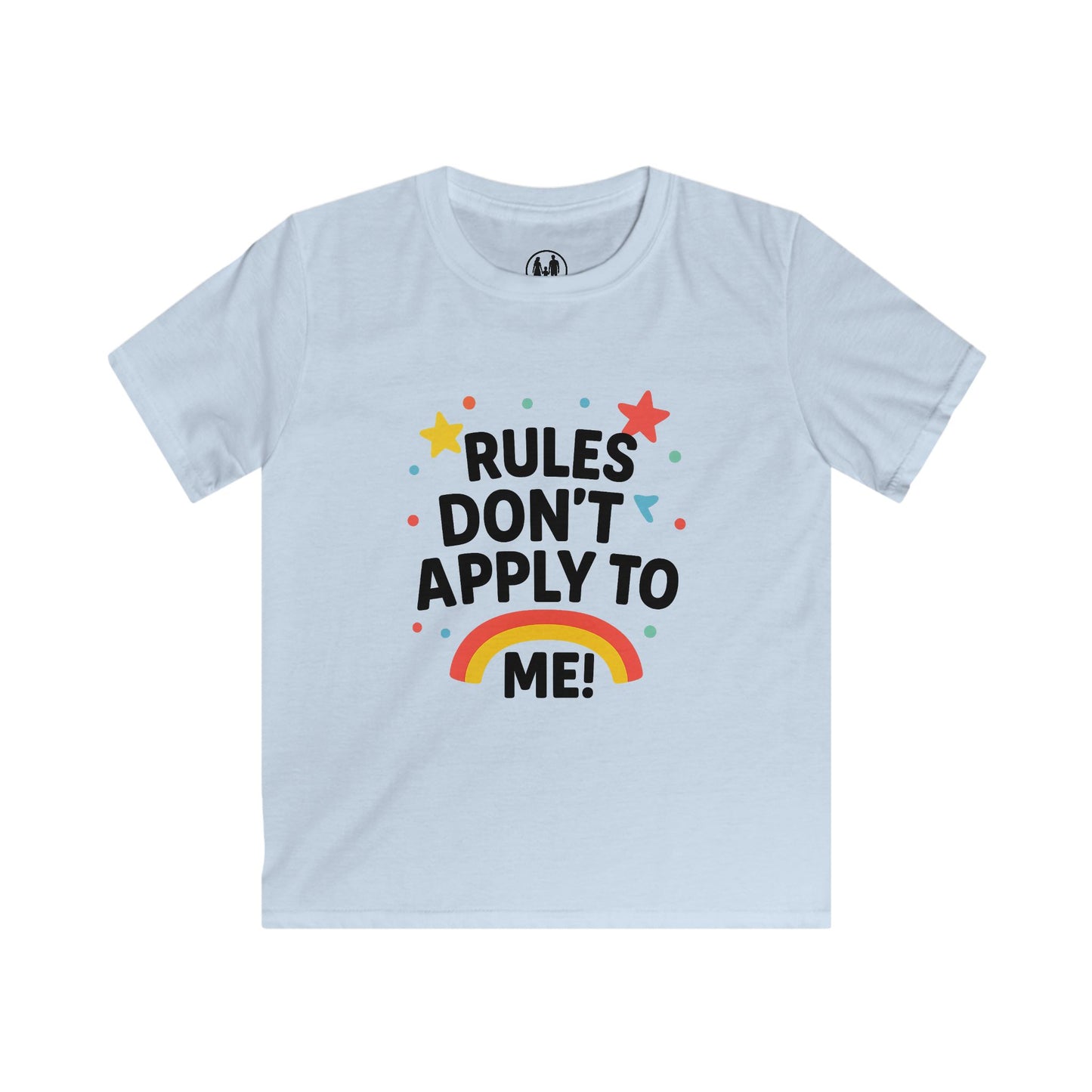 Colorful Kids Tee - Rules Don't Apply to Me! | Fun Kids Apparel, Youth Birthday Gift, Playtime Top, Gift for Little Rebels, Rainbow [...]