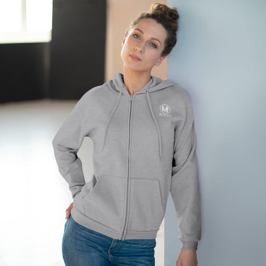 Cozy Woman Hooded Zip Sweatshirt, Stylish Loungewear, Perfect for Chill Days, Gift for Friends, Casual Wear, Ideal for Fall