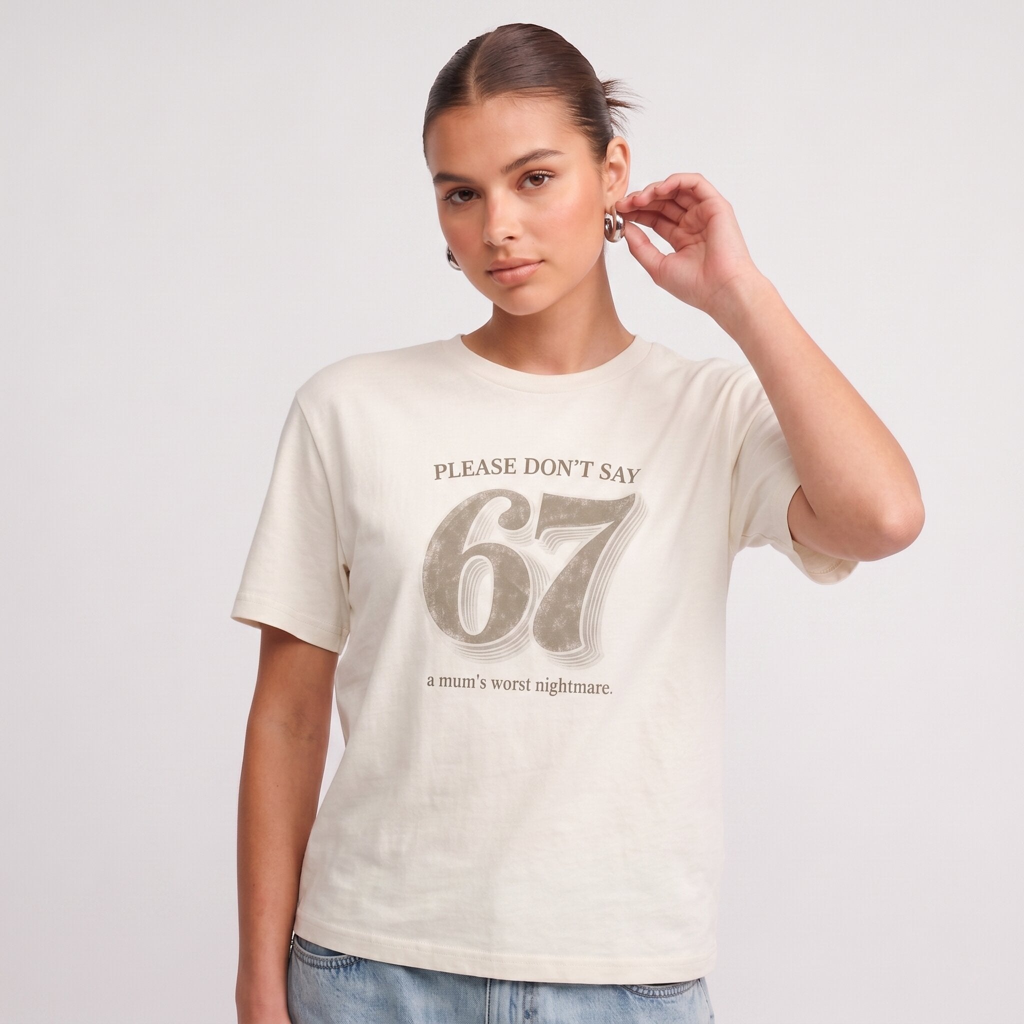 Kiksy 67 Nightmare Slogan Tee — Women's T-Shirt