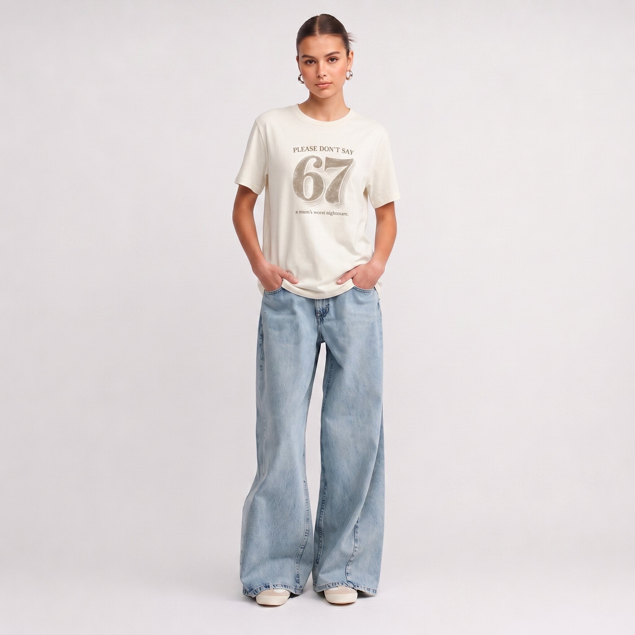 Kiksy 67 Nightmare Slogan Tee — Women's T-Shirt