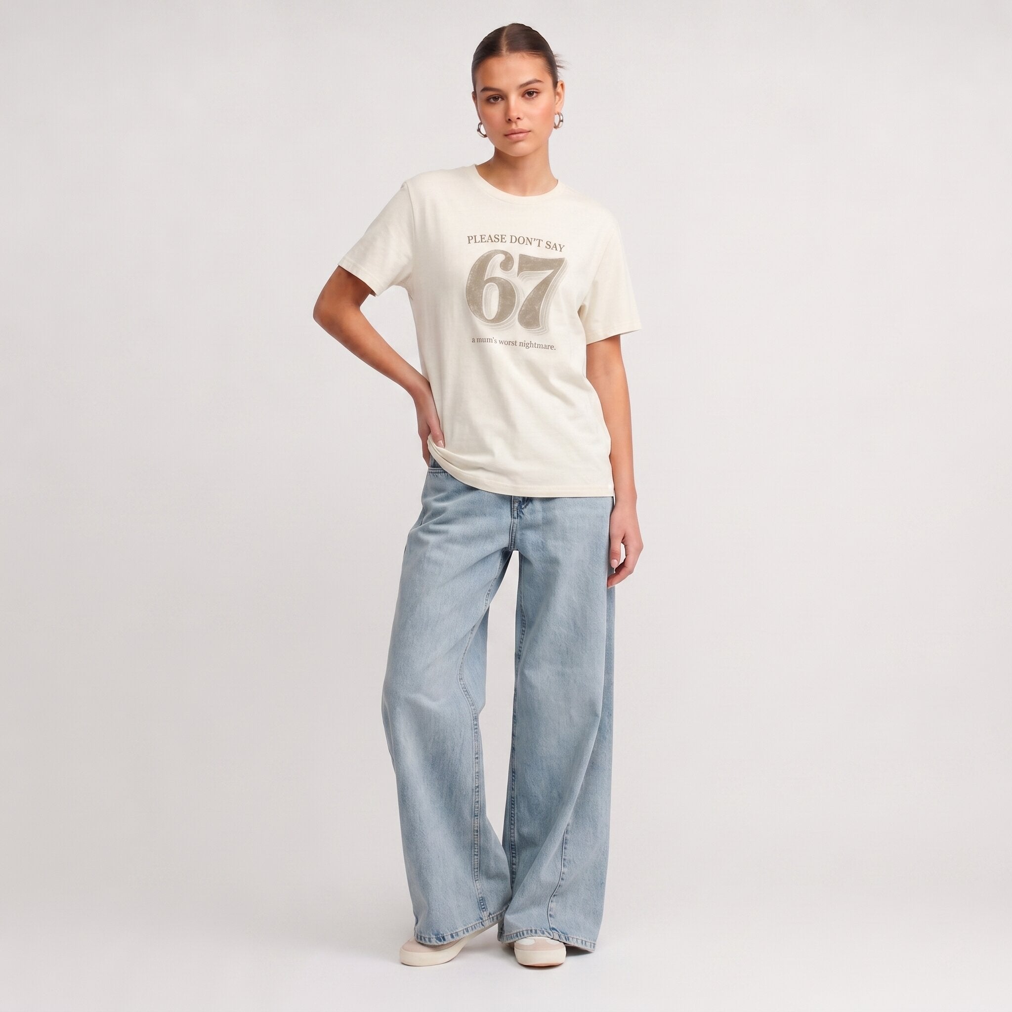 Kiksy 67 Nightmare Slogan Tee — Women's T-Shirt