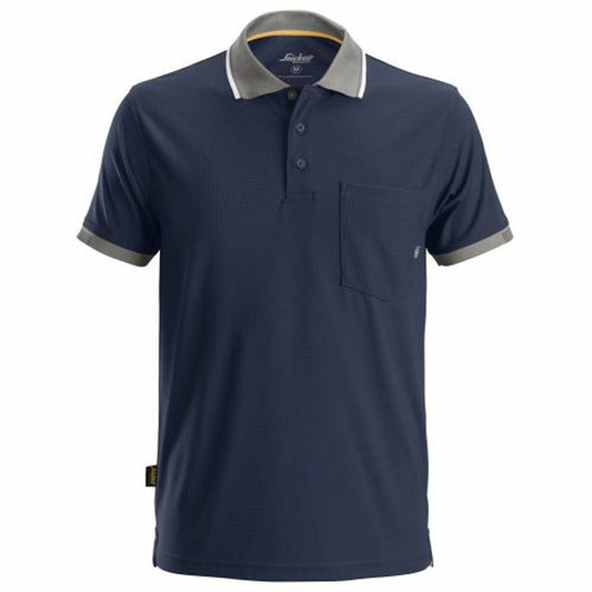 Snickers Workwear Men’s Short Sleeve Polo Shirt Snickers Workwear 2724 Polo Allroundwork Technology 37.5® Navy Blue