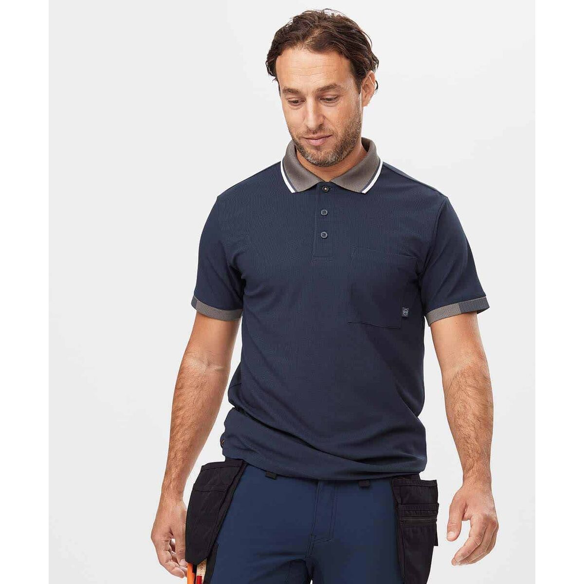 Snickers Workwear Men’s Short Sleeve Polo Shirt Snickers Workwear 2724 Polo Allroundwork Technology 37.5® Navy Blue