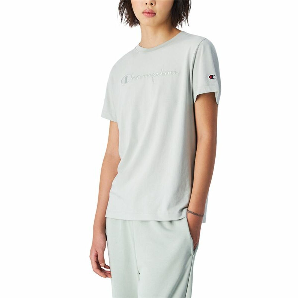 Champion Women’s Short Sleeve T-Shirt Champion Champion Ss Blue Green