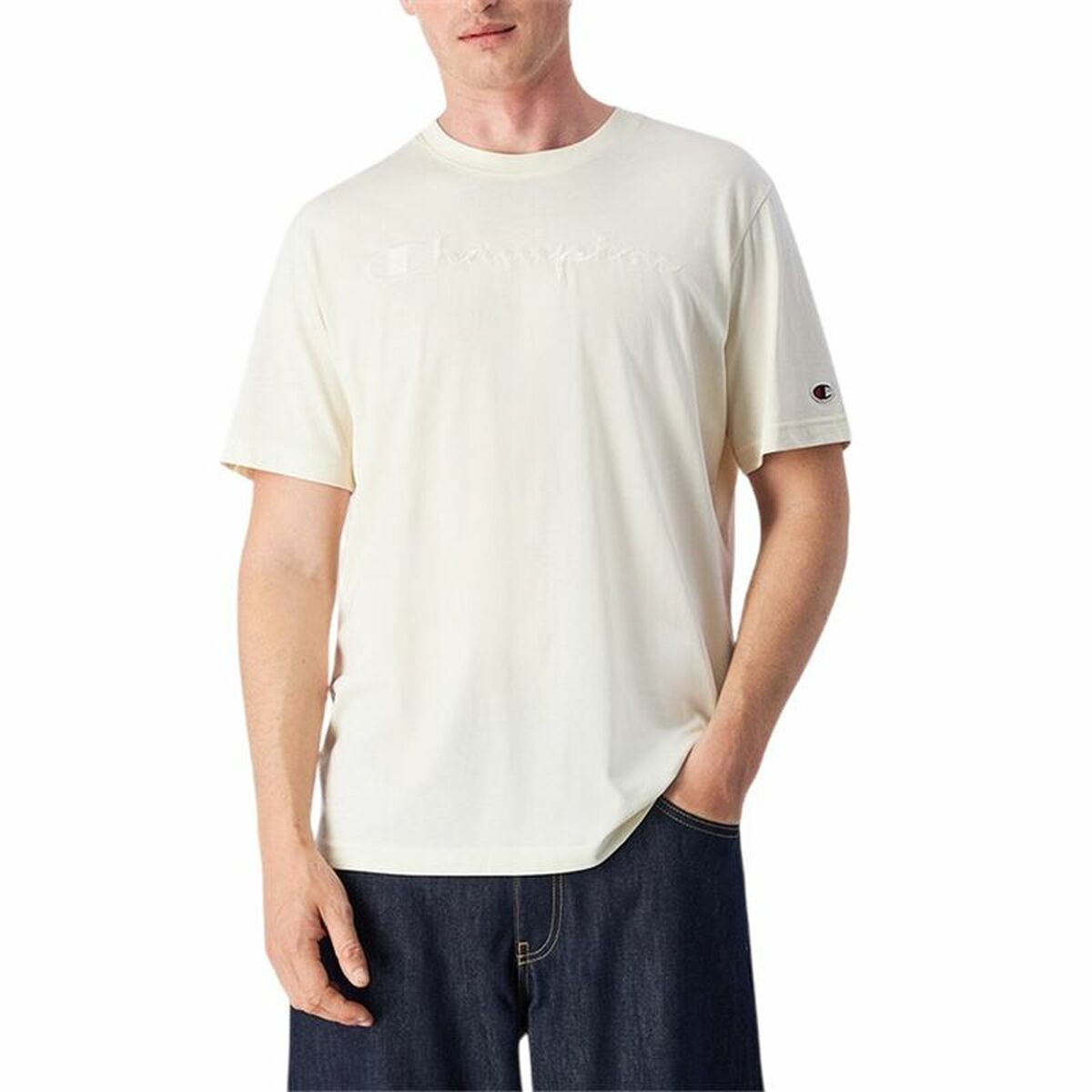 Champion Men’s Short Sleeve T-Shirt Champion Champion Ss White