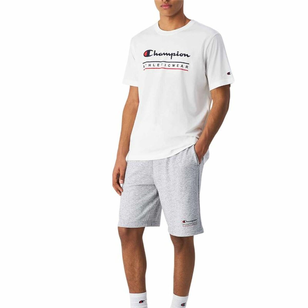 Champion Men’s Short Sleeve T-Shirt Champion Champion Ss White