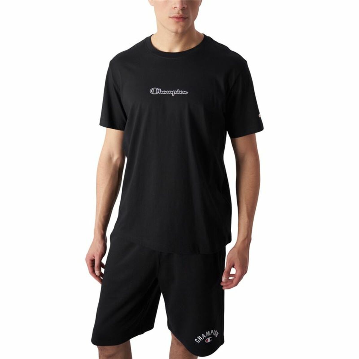 Champion Men’s Short Sleeve T-Shirt Champion Champion Ss Black