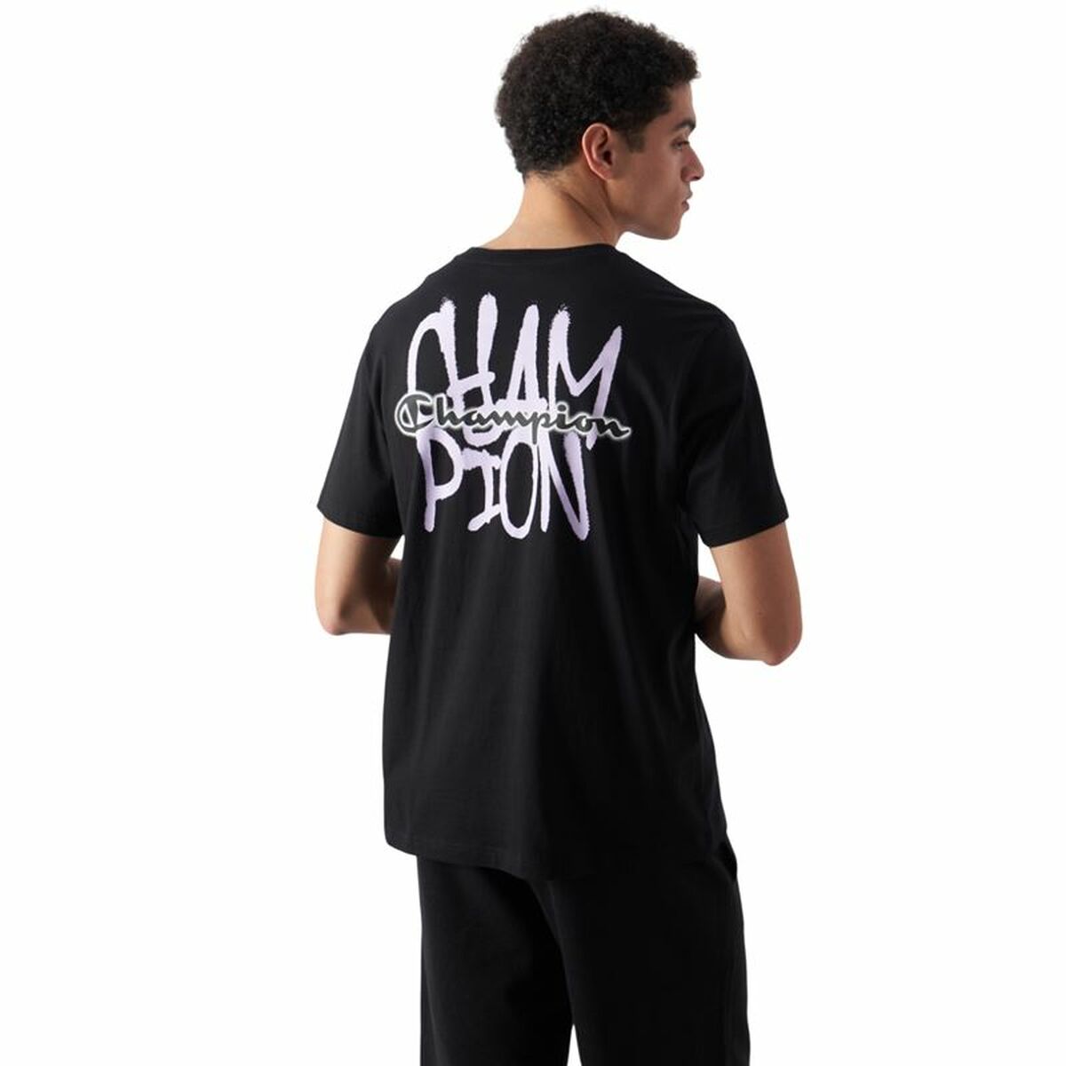 Champion Men’s Short Sleeve T-Shirt Champion Champion Ss Black