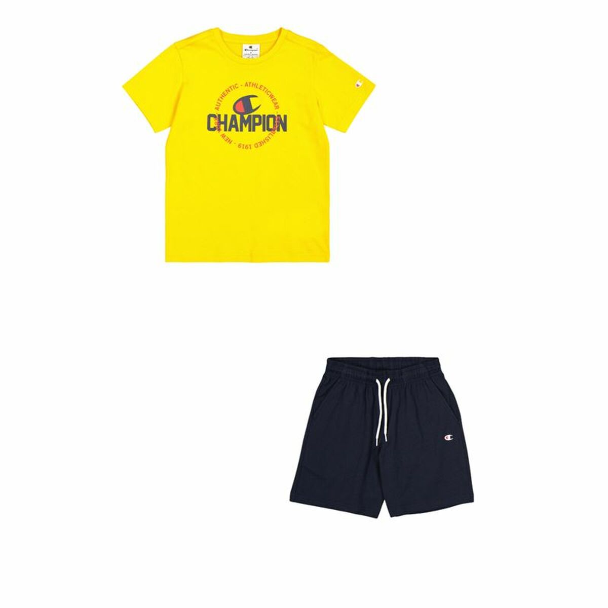 Champion Children's Sports Outfit Champion Yellow Navy Blue