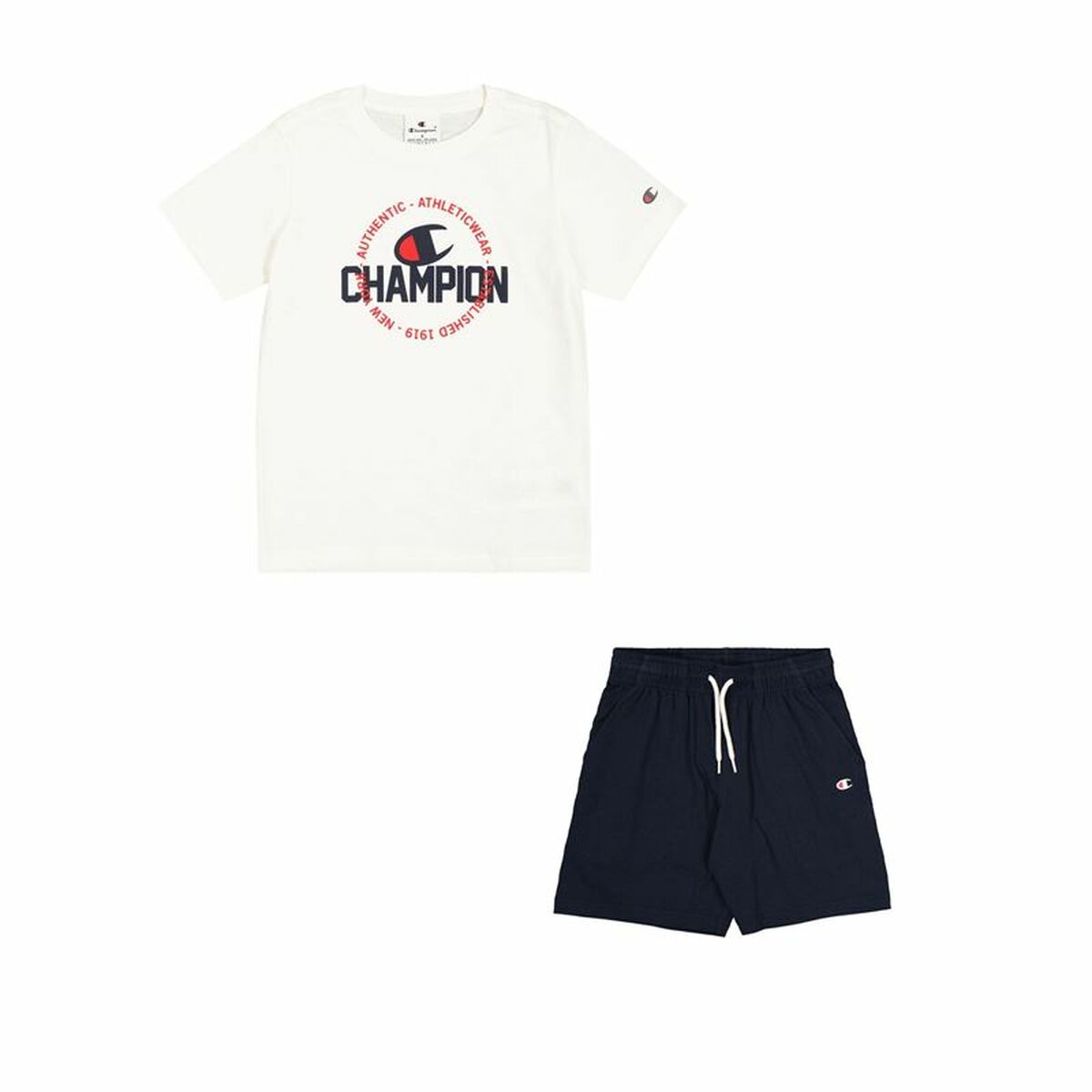 Champion Children's Sports Outfit Champion White Navy Blue