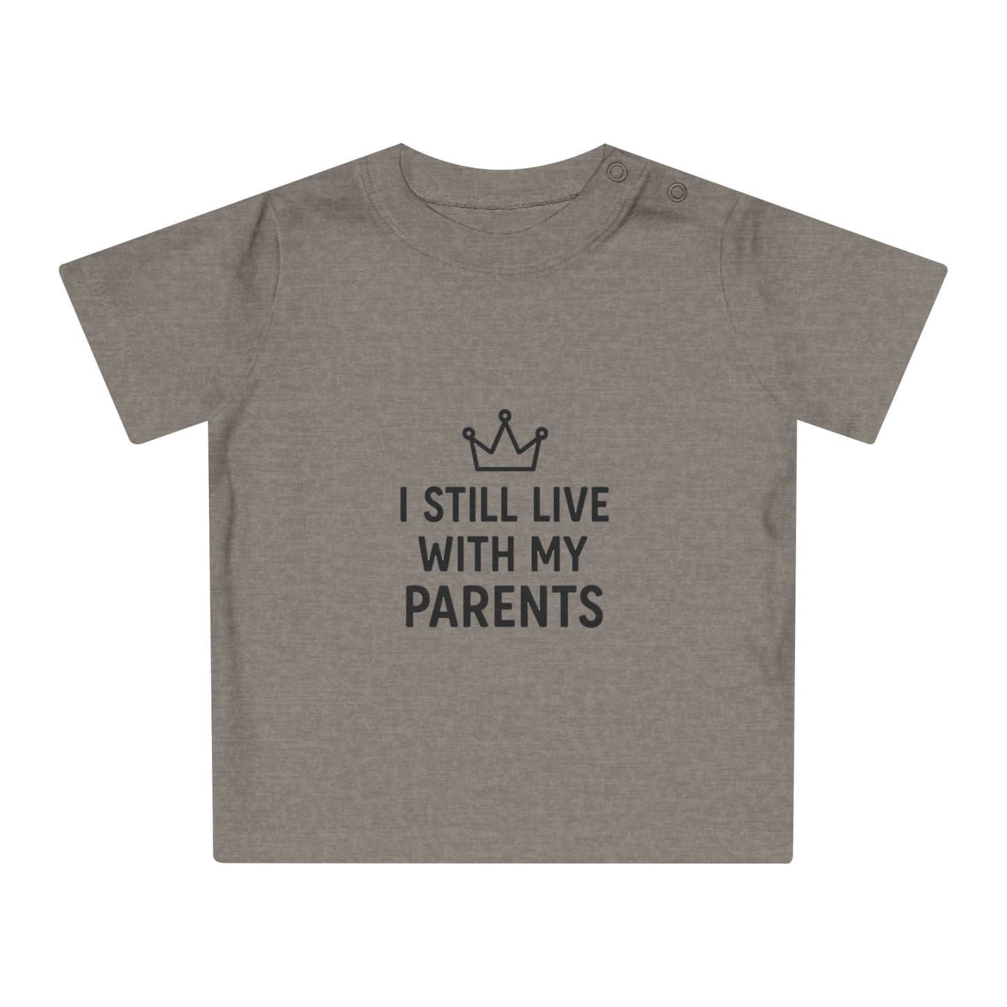 Playful Baby T-Shirt: "I Still Live With My Parents" - Adorable Gift for New Parents, Baby Shower, Fun Family Photos, Cute Infant [...]