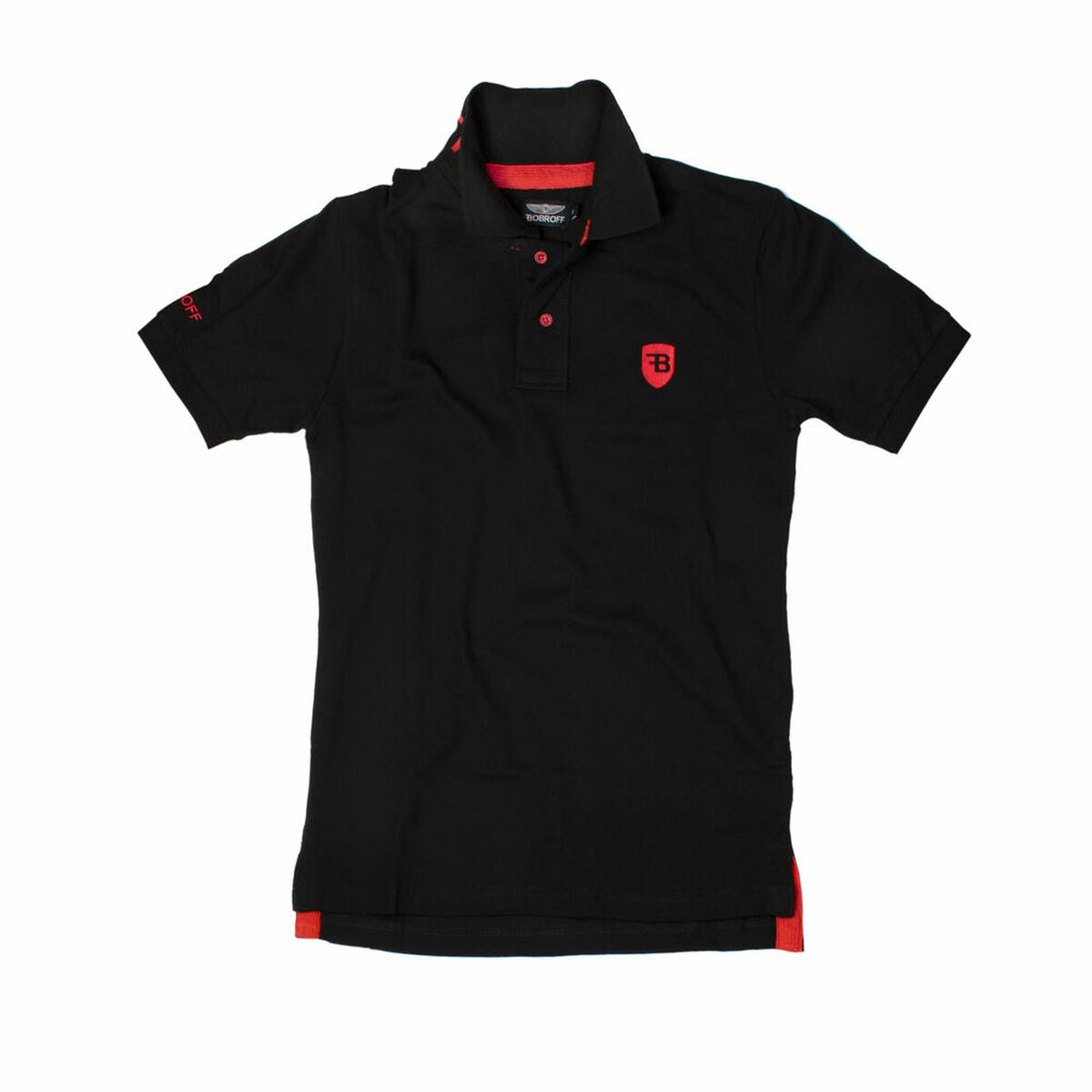 Bobroff Men’s Short Sleeve Polo Shirt Bobroff Black