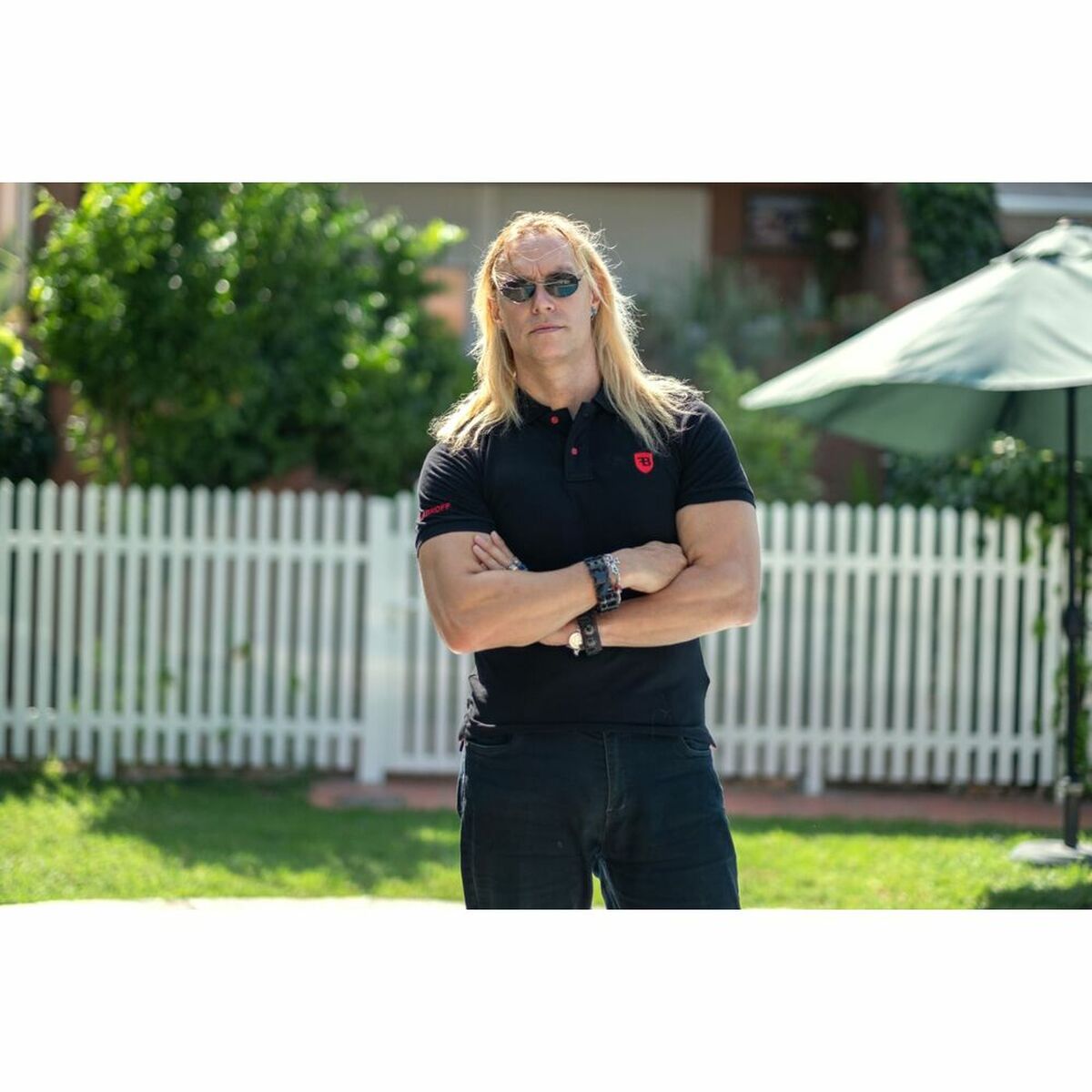 Bobroff Men’s Short Sleeve Polo Shirt Bobroff Black