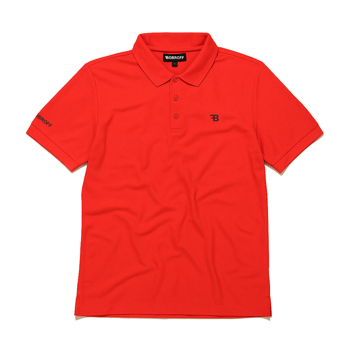 Bobroff Men’s Short Sleeve Polo Shirt Bobroff Red