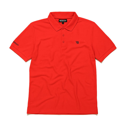 Bobroff Men’s Short Sleeve Polo Shirt Bobroff Red