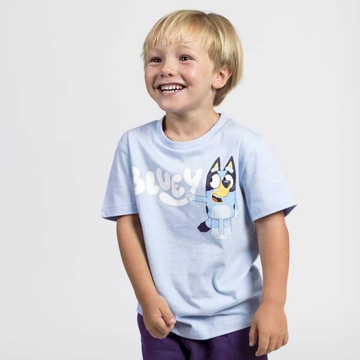 Bluey Child's Short Sleeve T-Shirt Bluey Light Blue