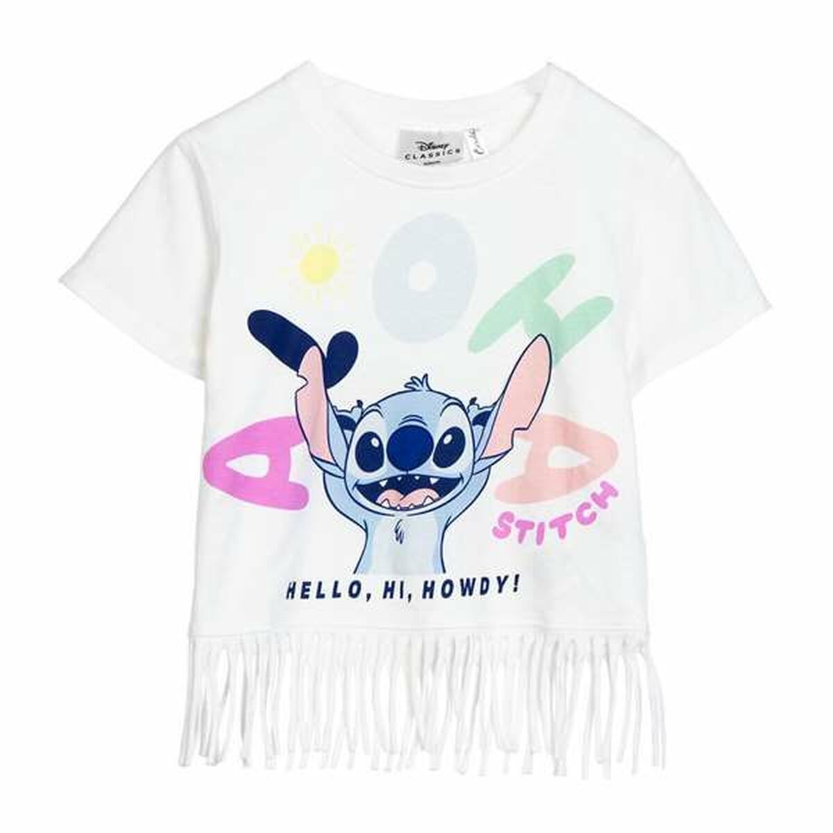 Stitch Child's Short Sleeve T-Shirt Stitch White